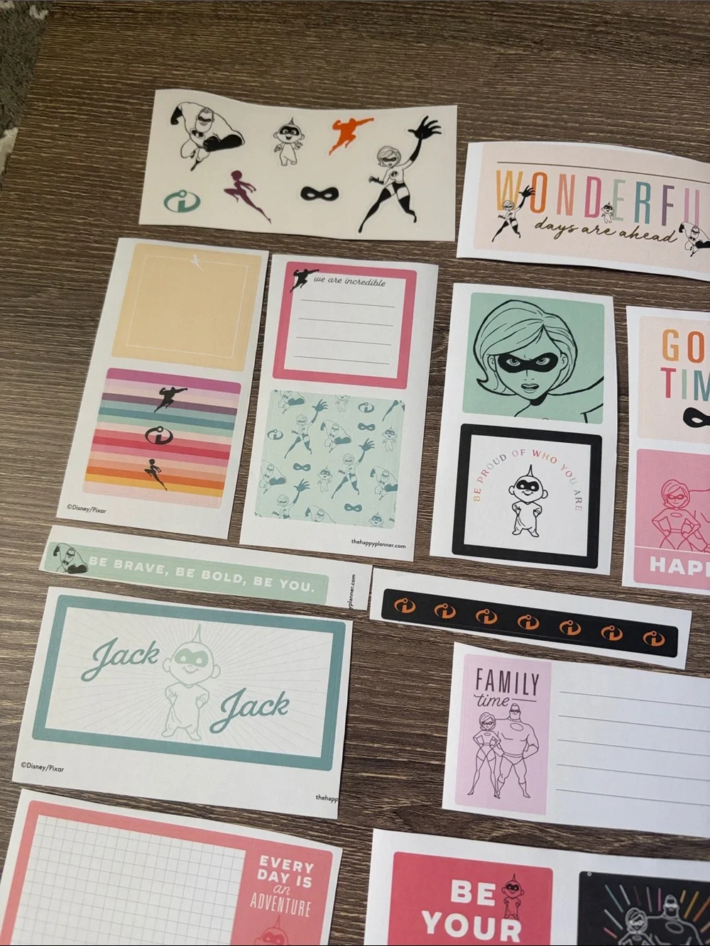 ❤️ $3 Disney The Incredibles Not So Mystery Happy Planner Sticker Set